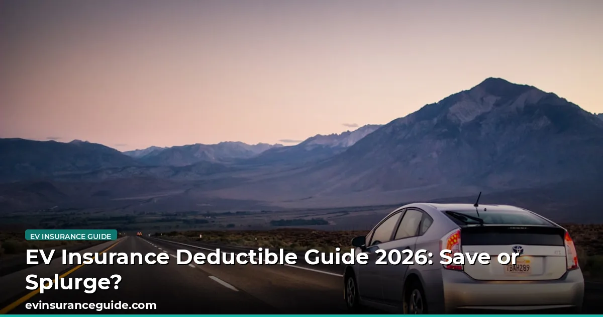 EV Insurance Deductible Guide 2026: Save or Splurge?