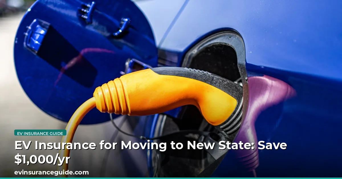 EV Insurance for Moving to New State: Save $1,000/yr