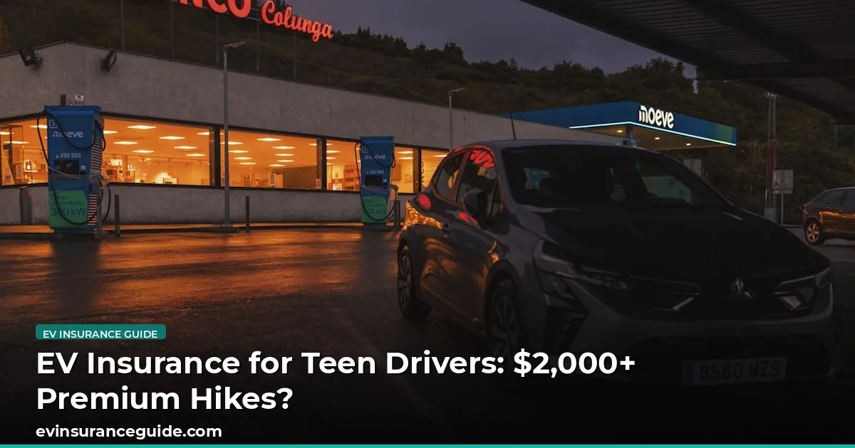 EV Insurance for Teen Drivers: $2,000+ Premium Hikes?