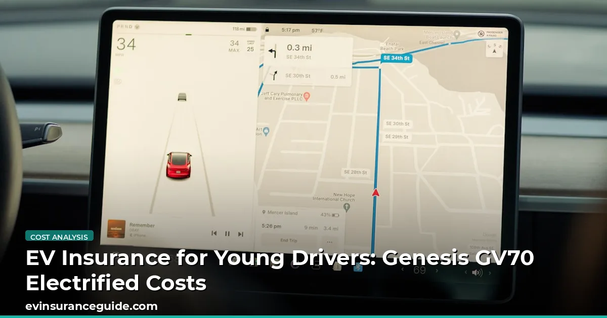 EV Insurance for Young Drivers: Genesis GV70 Electrified Costs