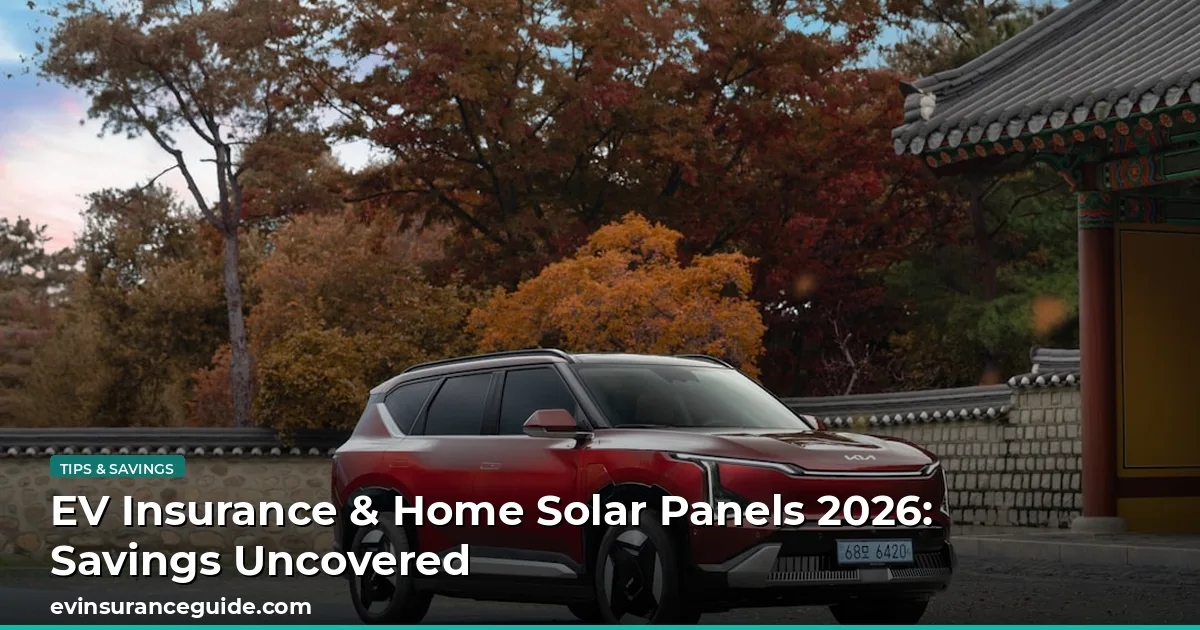 EV Insurance & Home Solar Panels 2026: Savings Uncovered