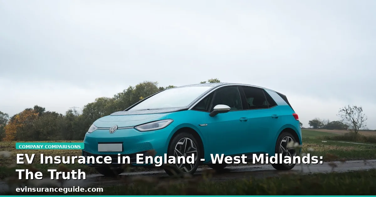 EV Insurance in England - West Midlands: The Truth