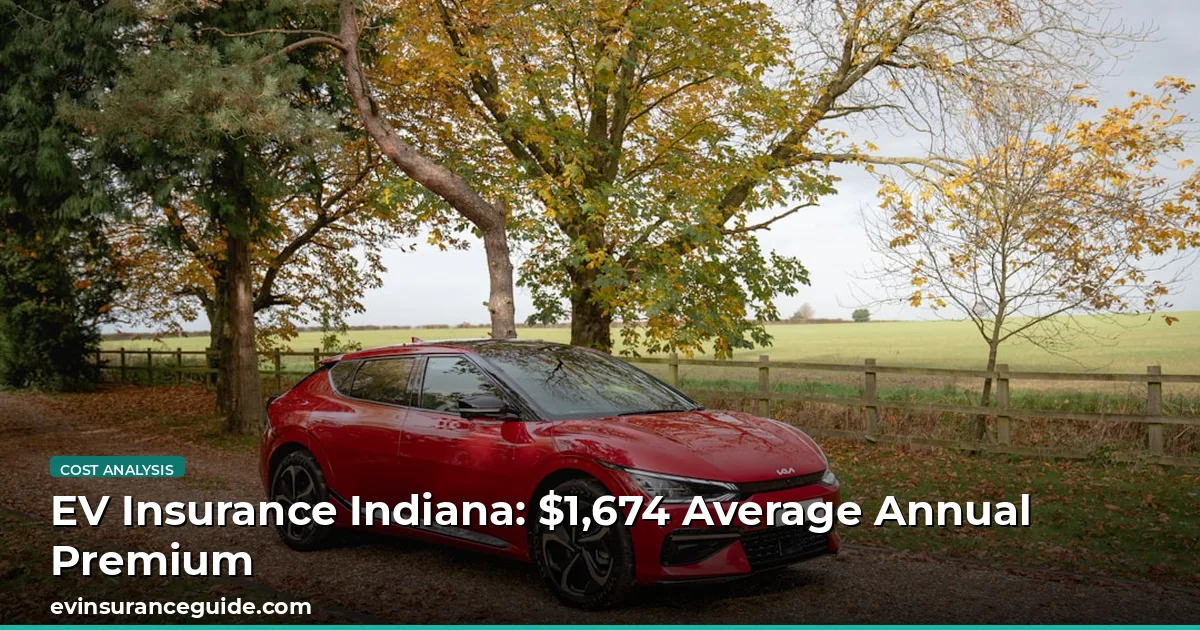 EV Insurance Indiana: $1,674 Average Annual Premium