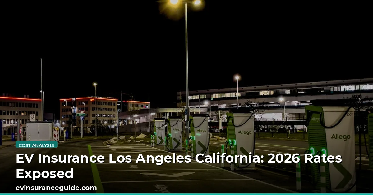 EV Insurance Los Angeles California: 2026 Rates Exposed