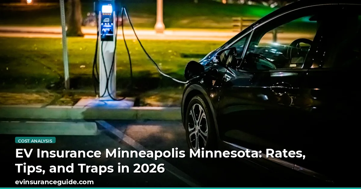 EV Insurance Minneapolis Minnesota: Rates, Tips, and Traps in 2026