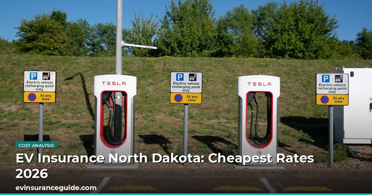 EV Insurance North Dakota: Cheapest Rates 2026
