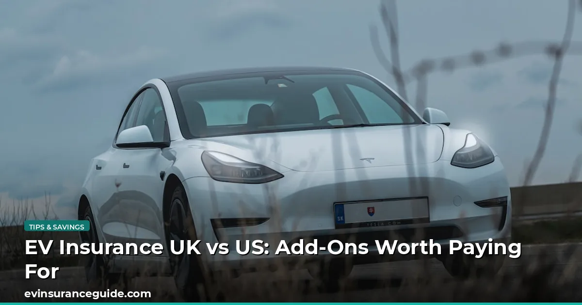 EV Insurance UK vs US: Add-Ons Worth Paying For