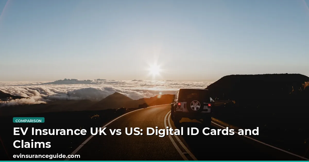 EV Insurance UK vs US: Digital ID Cards and Claims