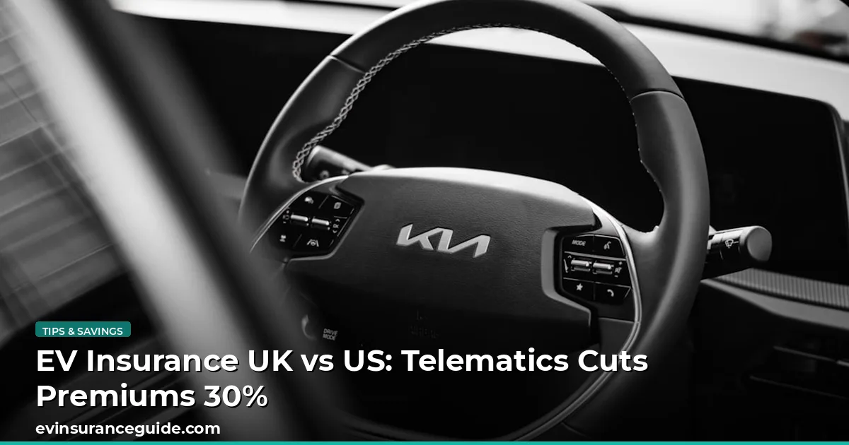 EV Insurance UK vs US: Telematics Cuts Premiums 30%