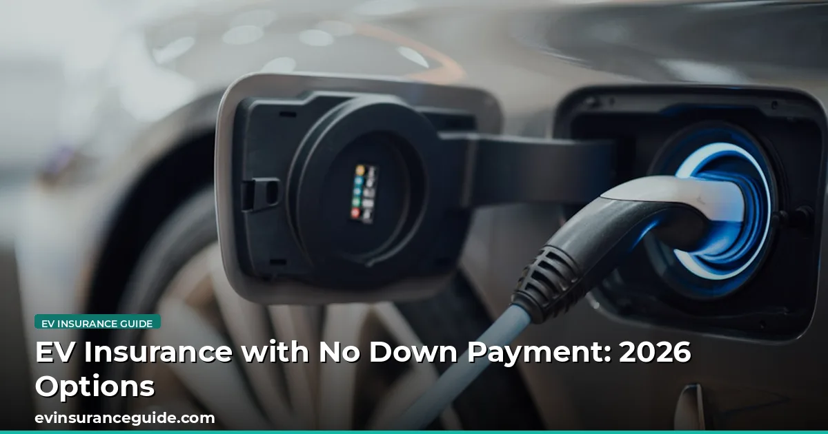 EV Insurance with No Down Payment: 2026 Options