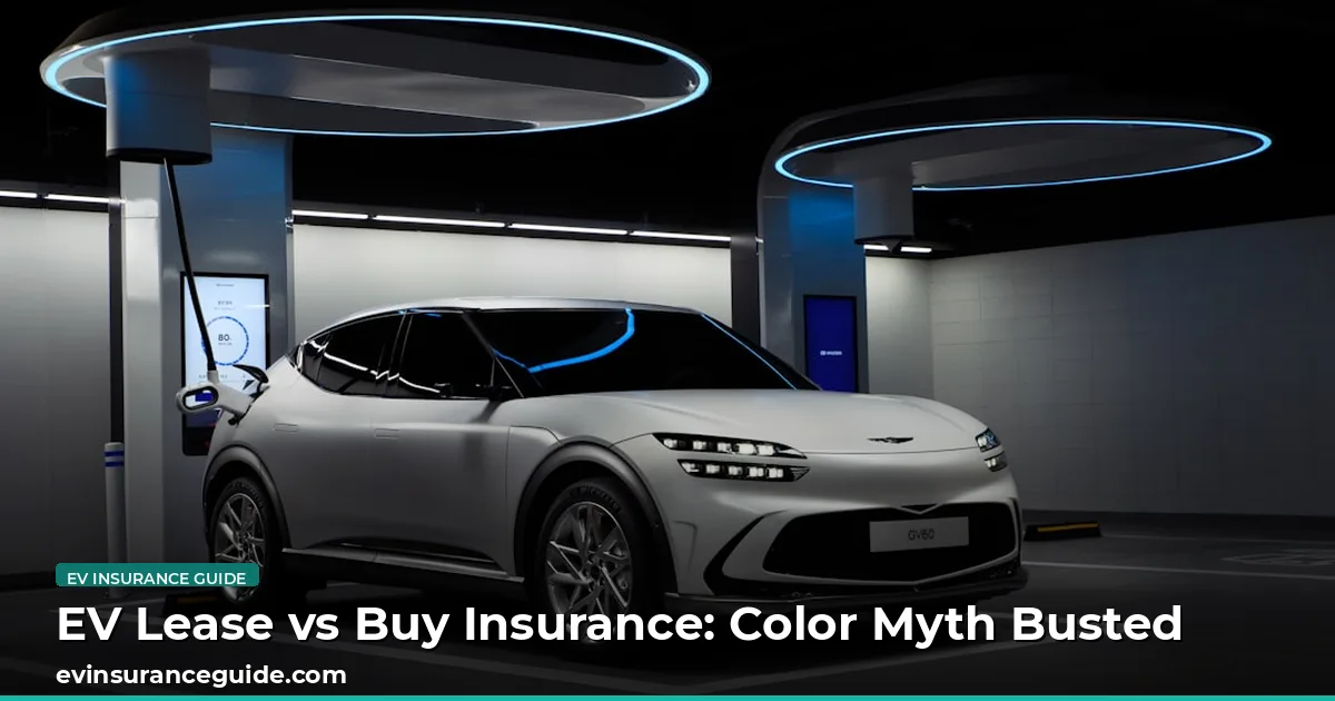 EV Lease vs Buy Insurance: Color Myth Busted