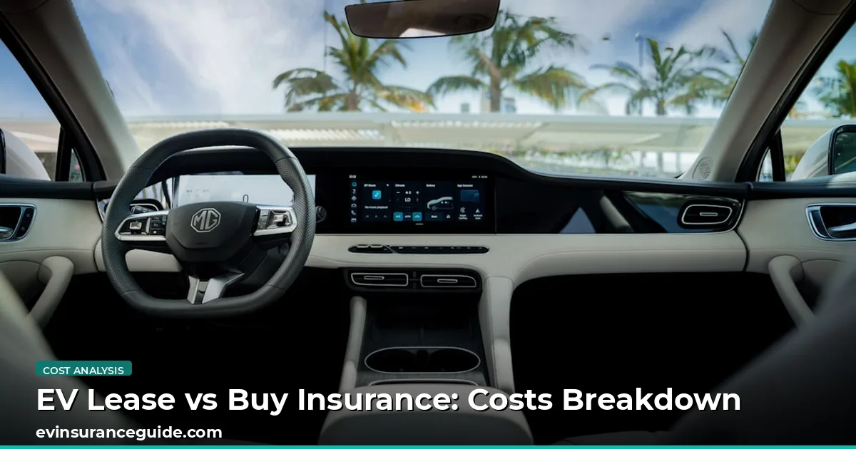 EV Lease vs Buy Insurance: Costs Breakdown
