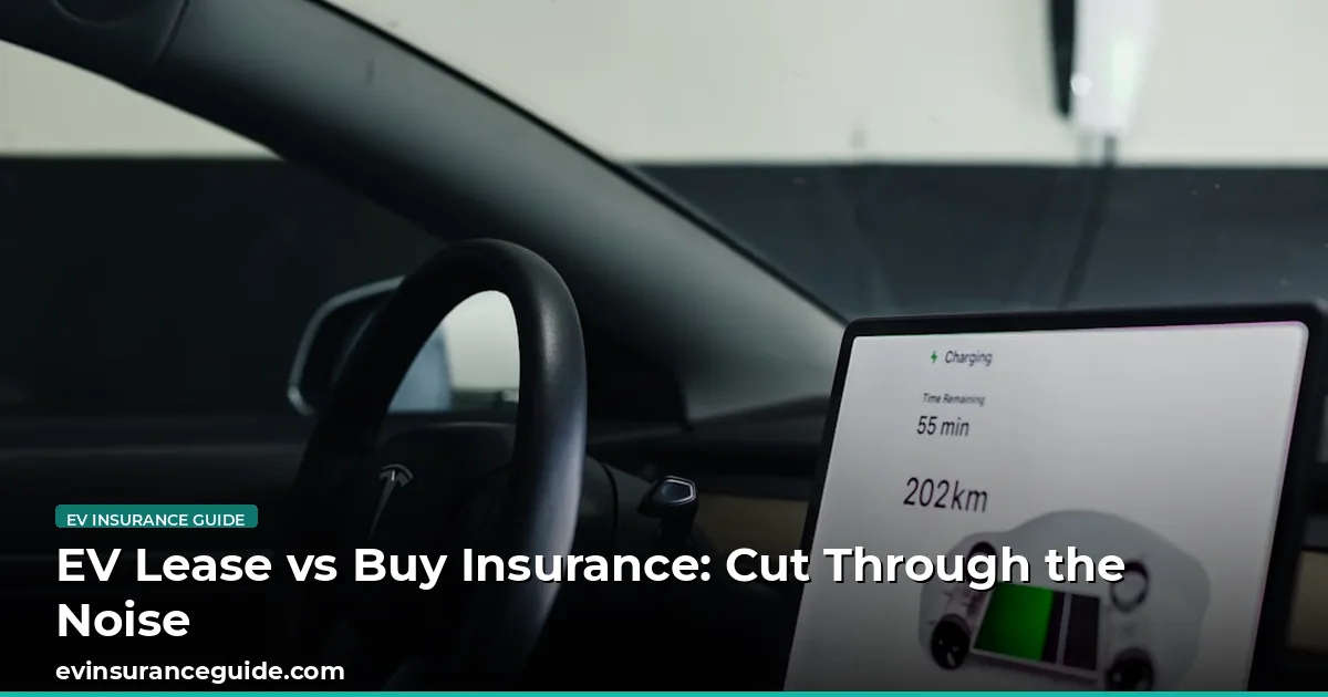 EV Lease vs Buy Insurance: Cut Through the Noise