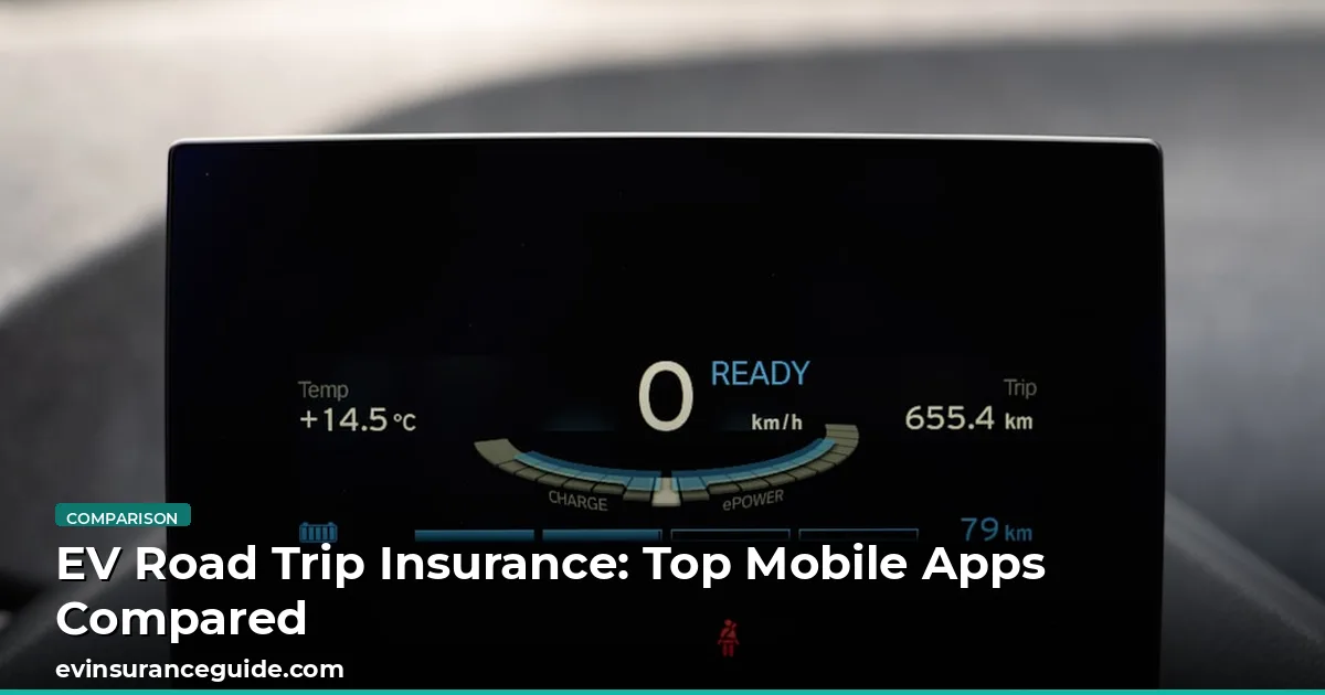 EV Road Trip Insurance: Top Mobile Apps Compared