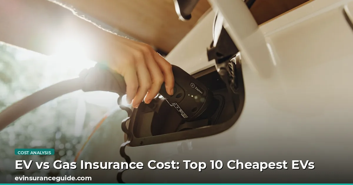 EV vs Gas Insurance Cost: Top 10 Cheapest EVs