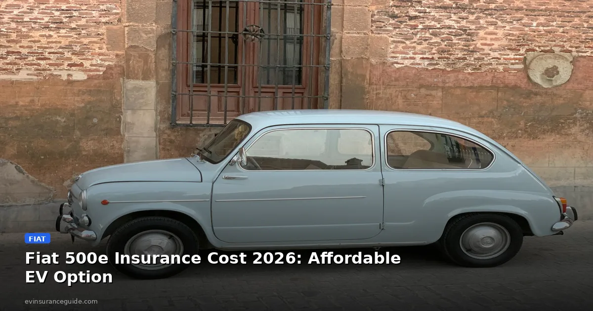 Fiat 500e Insurance Cost 2026: Affordable EV Option