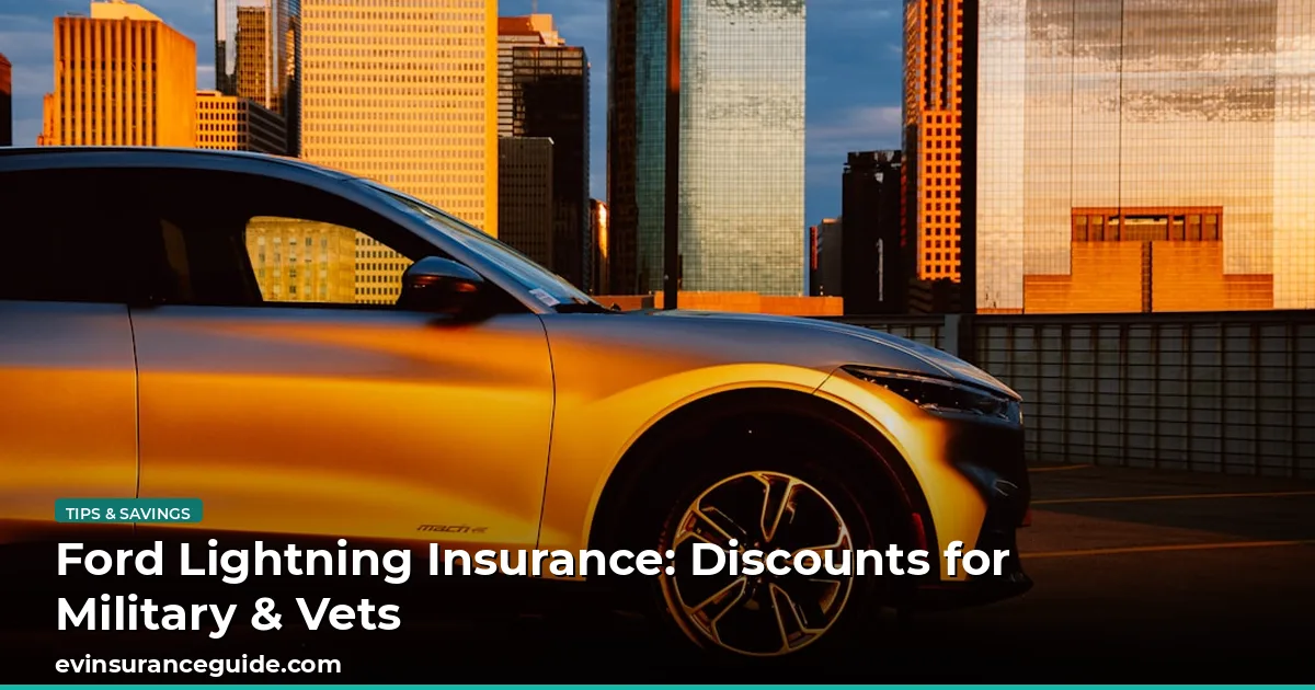 Ford Lightning Insurance: Discounts for Military & Vets