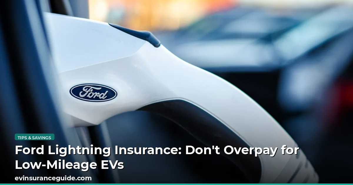 Ford Lightning Insurance: Don't Overpay for Low-Mileage EVs