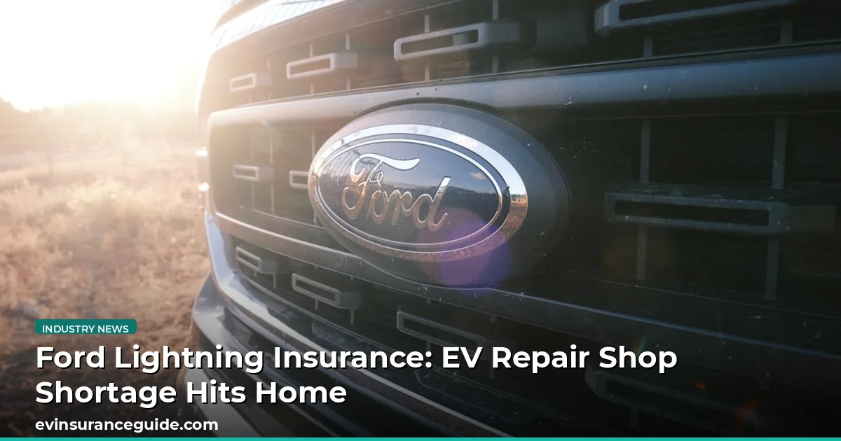 Ford Lightning Insurance: EV Repair Shop Shortage Hits Home