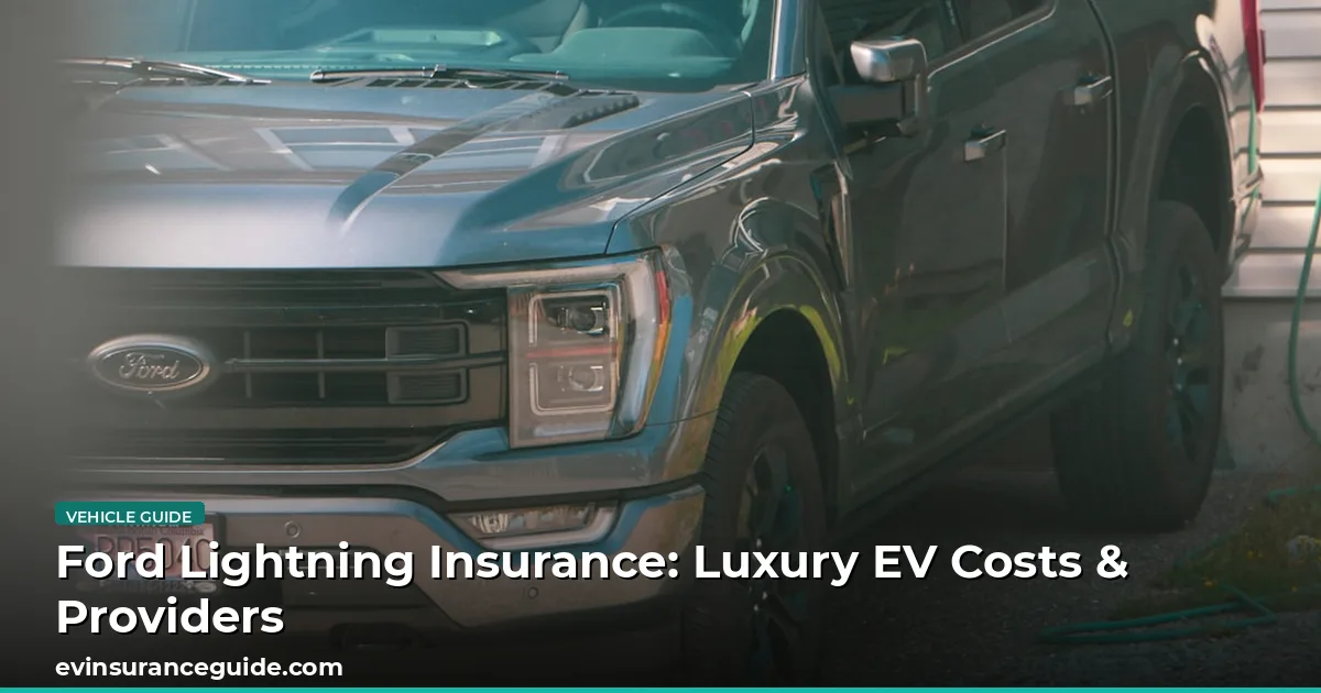 Ford Lightning Insurance: Luxury EV Costs & Providers