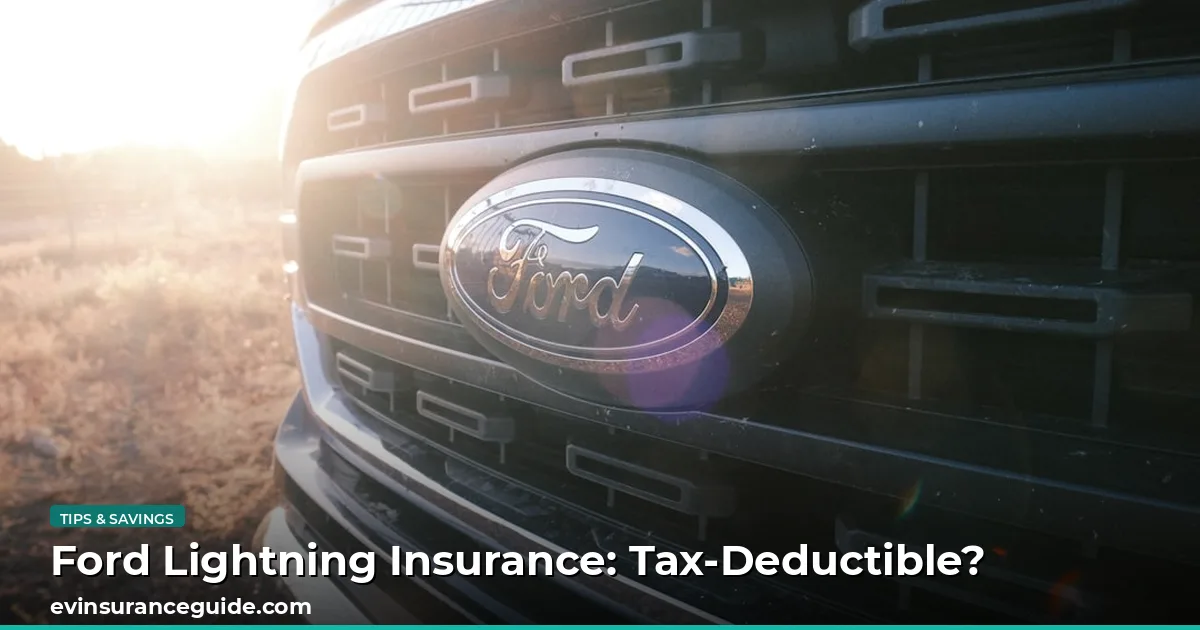 Ford Lightning Insurance: Tax-Deductible?