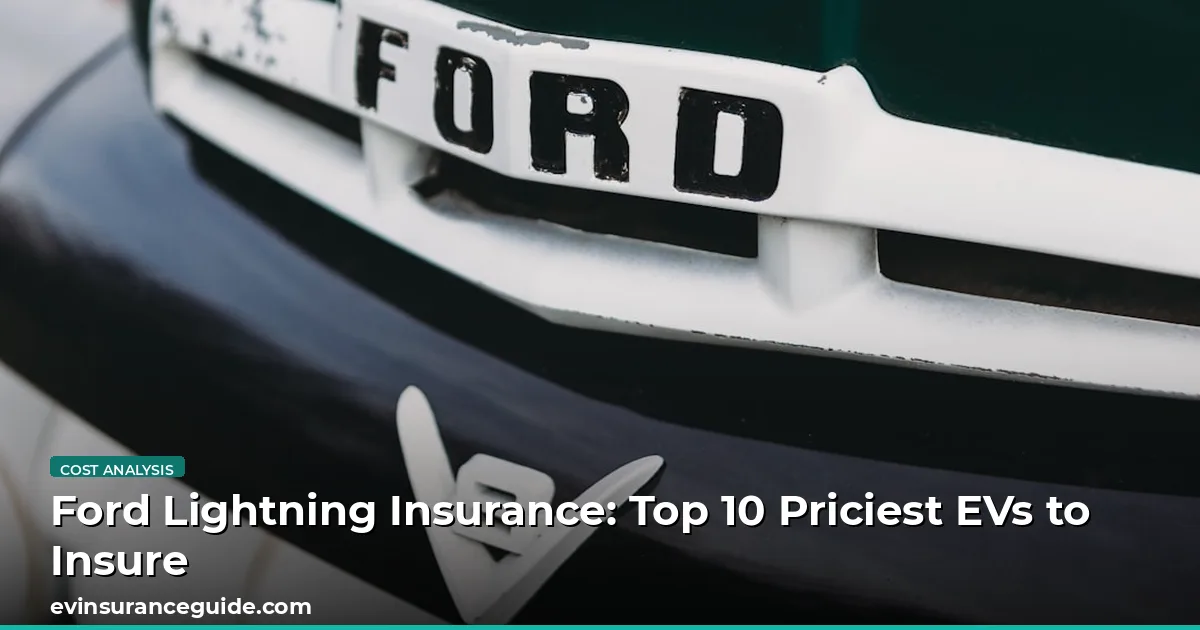 Ford Lightning Insurance: Top 10 Priciest EVs to Insure