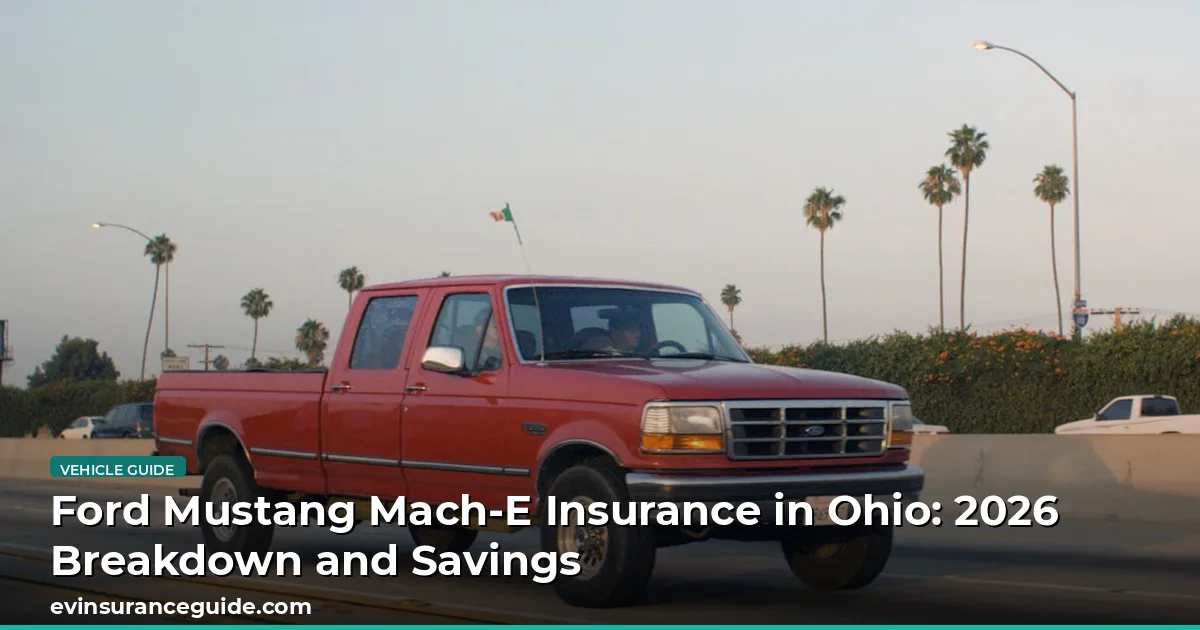 Ford Mustang Mach-E Insurance in Ohio: 2026 Breakdown and Savings