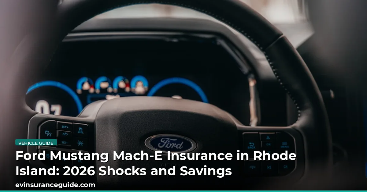 Ford Mustang Mach-E Insurance in Rhode Island: 2026 Shocks and Savings