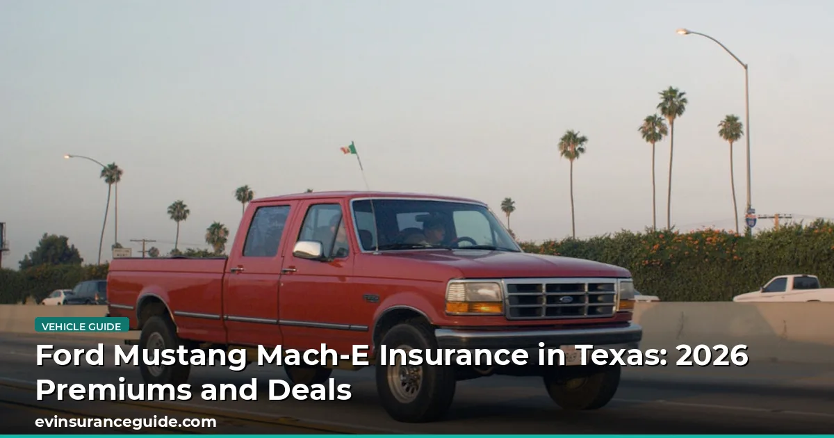 Ford Mustang Mach-E Insurance in Texas: 2026 Premiums and Deals