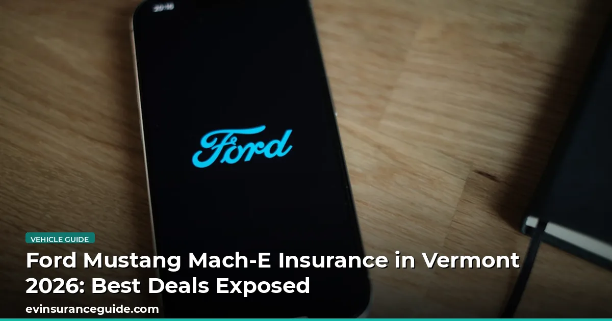 Ford Mustang Mach-E Insurance in Vermont 2026: Best Deals Exposed