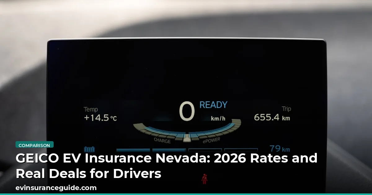 GEICO EV Insurance Nevada: 2026 Rates and Real Deals for Drivers