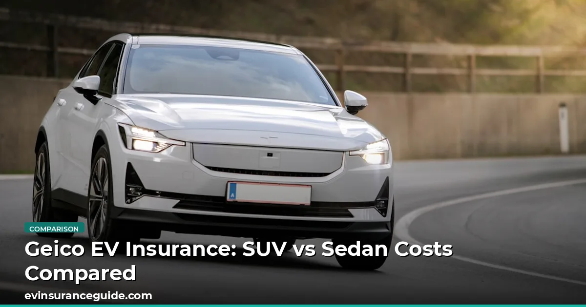 Geico EV Insurance: SUV vs Sedan Costs Compared