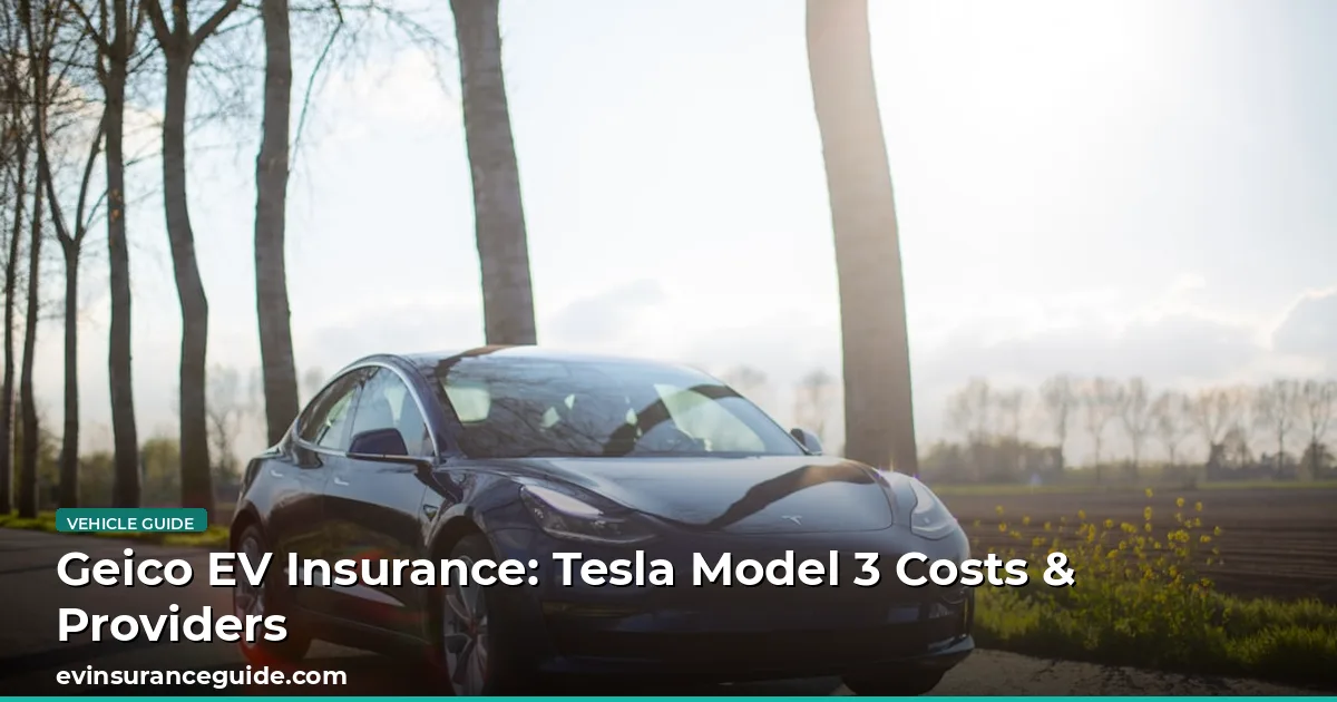 Geico EV Insurance: Tesla Model 3 Costs & Providers