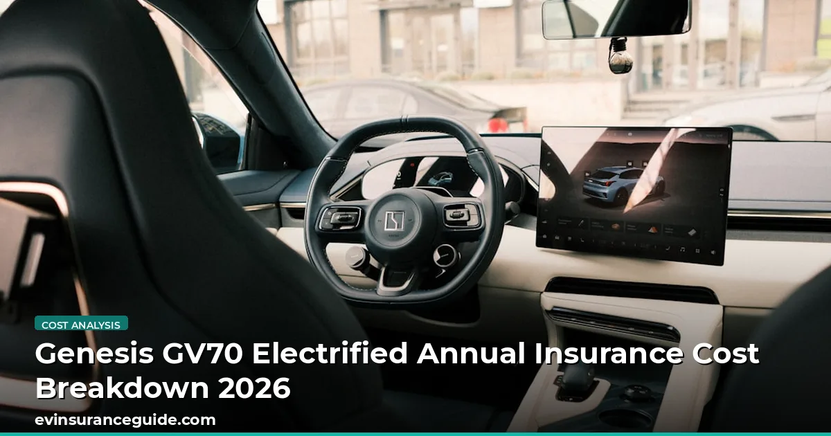 Genesis GV70 Electrified Annual Insurance Cost Breakdown 2026