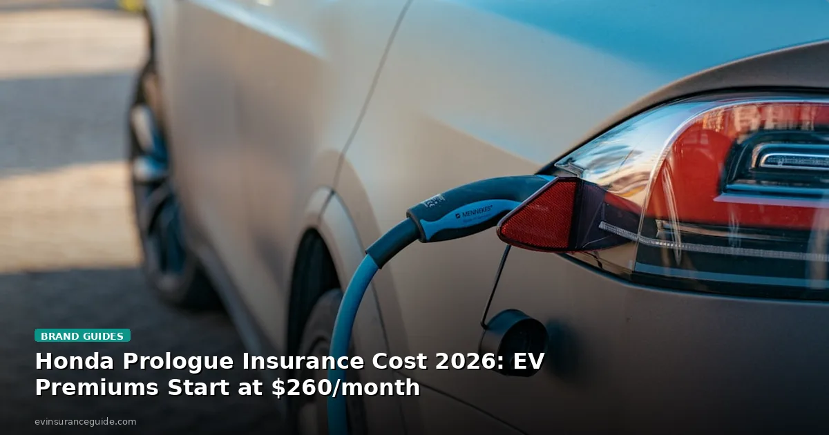 Honda Prologue Insurance Cost 2026: EV Premiums Start at $260/month