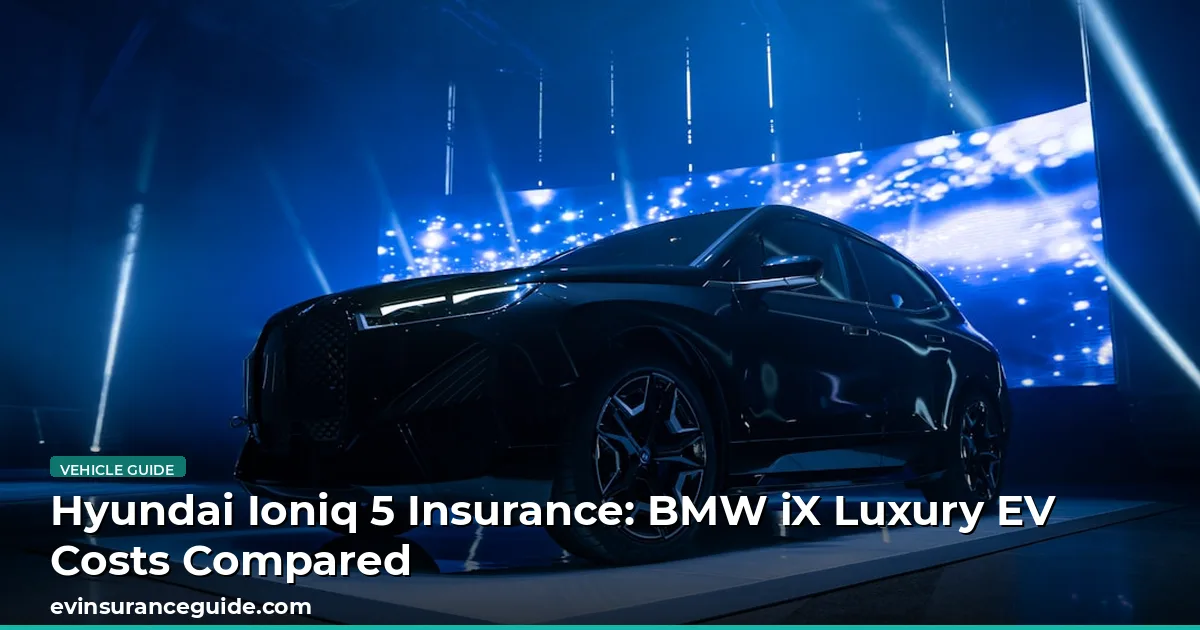 Hyundai Ioniq 5 Insurance: BMW iX Luxury EV Costs Compared