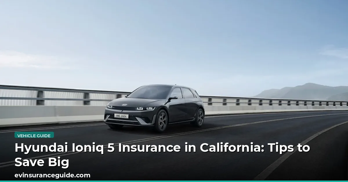 Hyundai Ioniq 5 Insurance in California: Tips to Save Big