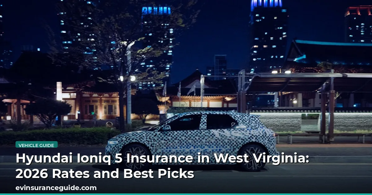 Hyundai Ioniq 5 Insurance in West Virginia: 2026 Rates and Best Picks