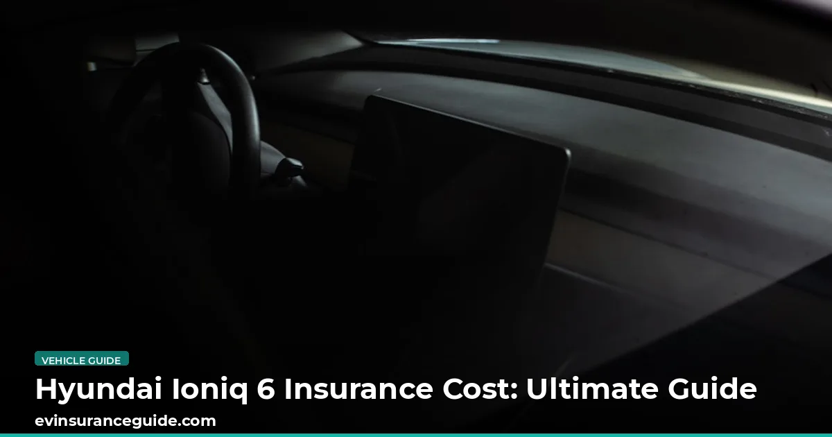 Hyundai Ioniq 6 Insurance Cost: Ultimate Guide