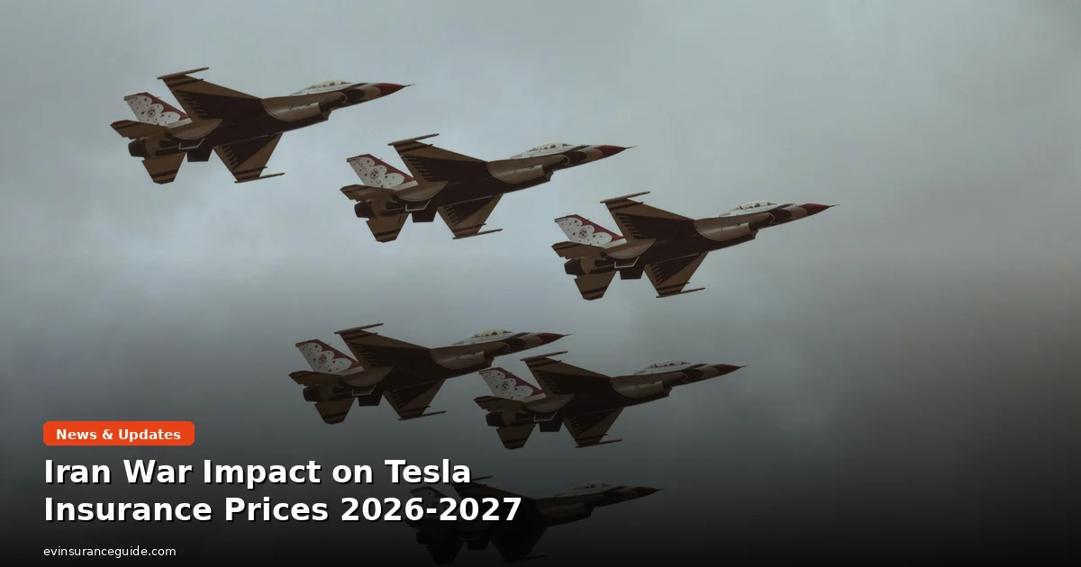 Iran War Impact on Tesla Insurance Prices: What EV Owners Must Know (2026-2027)