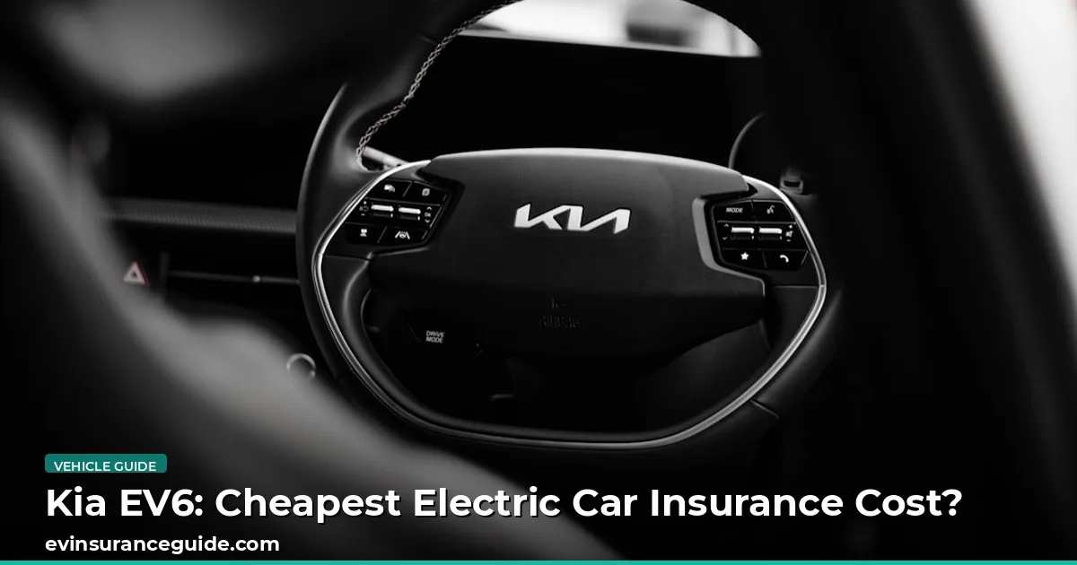 Kia EV6: Cheapest Electric Car Insurance Cost?