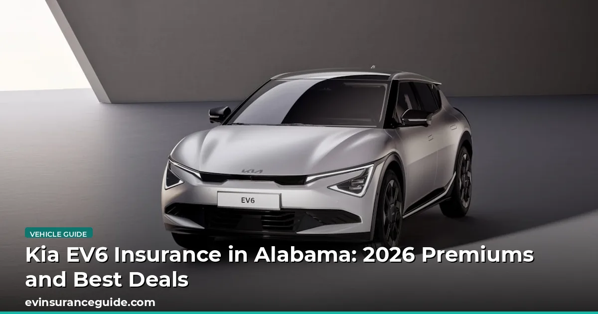 Kia EV6 Insurance in Alabama: 2026 Premiums and Best Deals