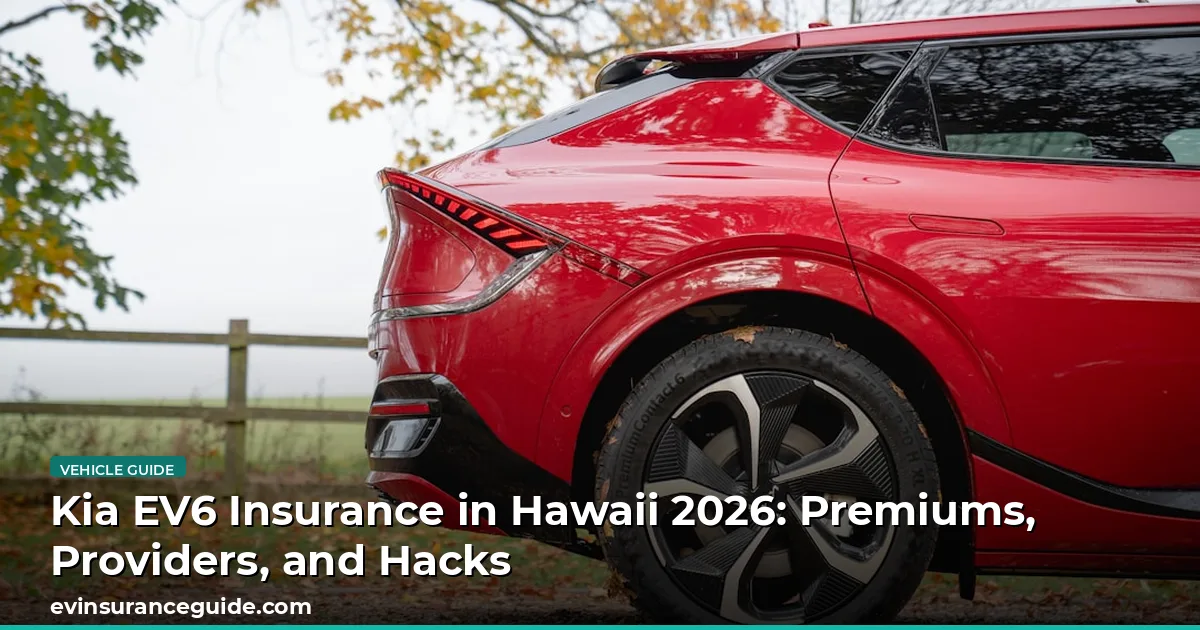 Kia EV6 Insurance in Hawaii 2026: Premiums, Providers, and Hacks