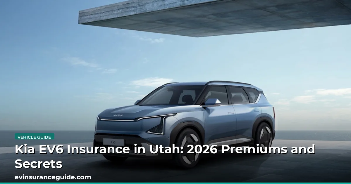 Kia EV6 Insurance in Utah: 2026 Premiums and Secrets