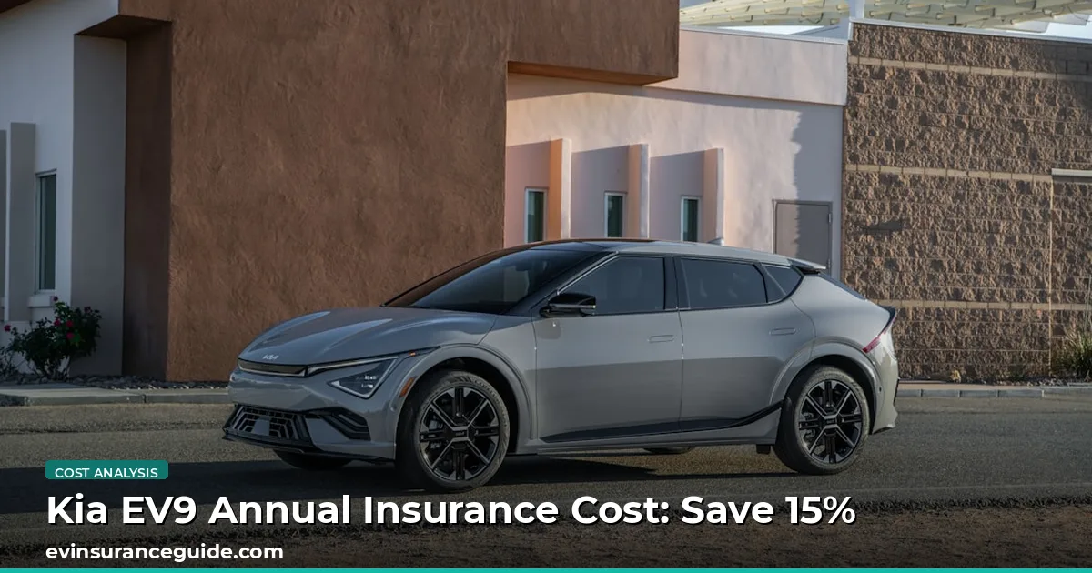 Kia EV9 Annual Insurance Cost: Save 15%