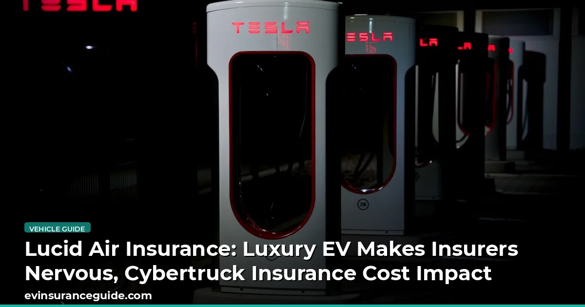 Lucid Air Insurance: Luxury EV Makes Insurers Nervous, Cybertruck Insurance Cost Impact