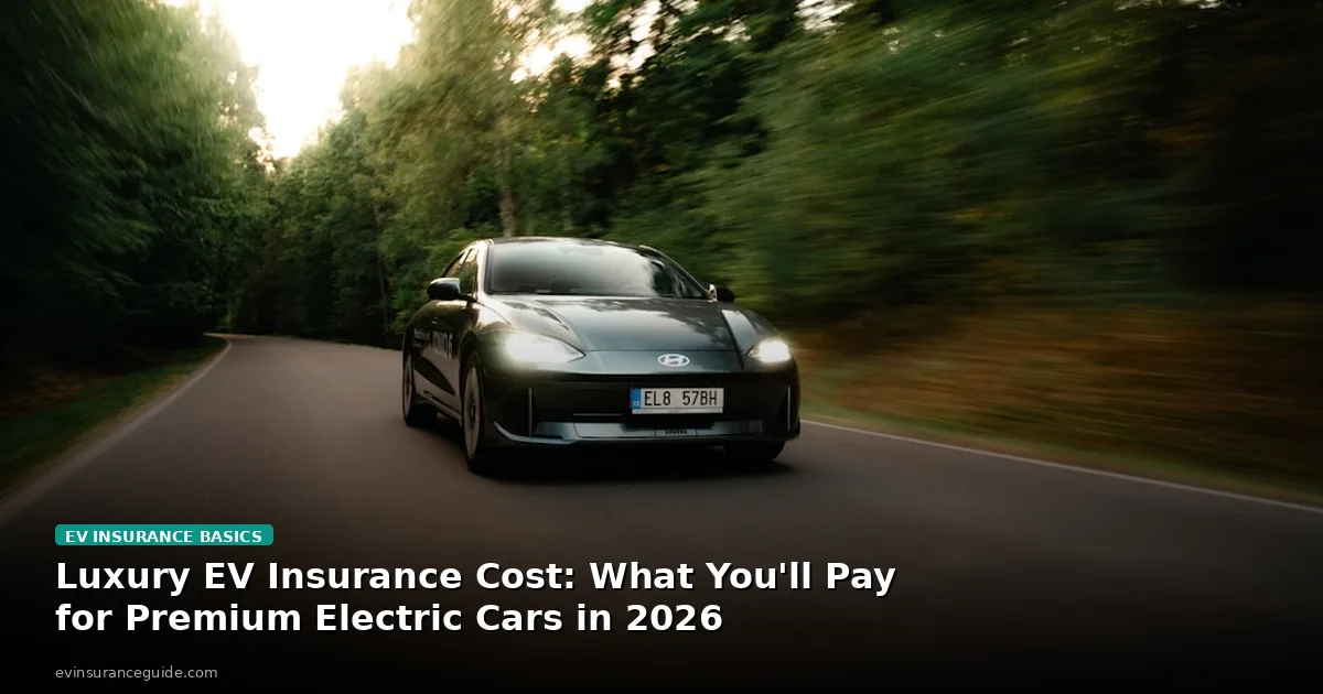 Luxury EV Insurance Cost: What You'll Pay for Premium Electric Cars in 2026