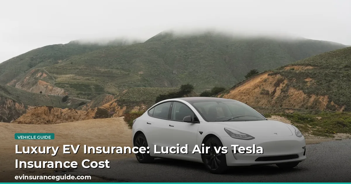 Luxury EV Insurance: Lucid Air vs Tesla Insurance Cost
