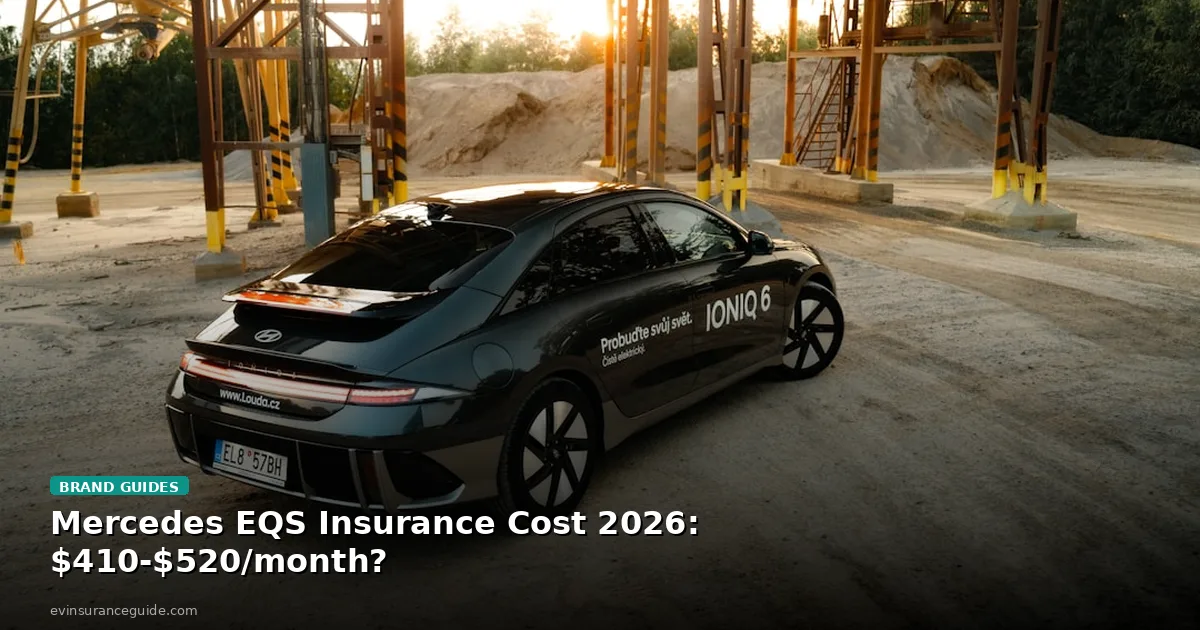 Mercedes EQS Insurance Cost 2026: $410-$520/month?
