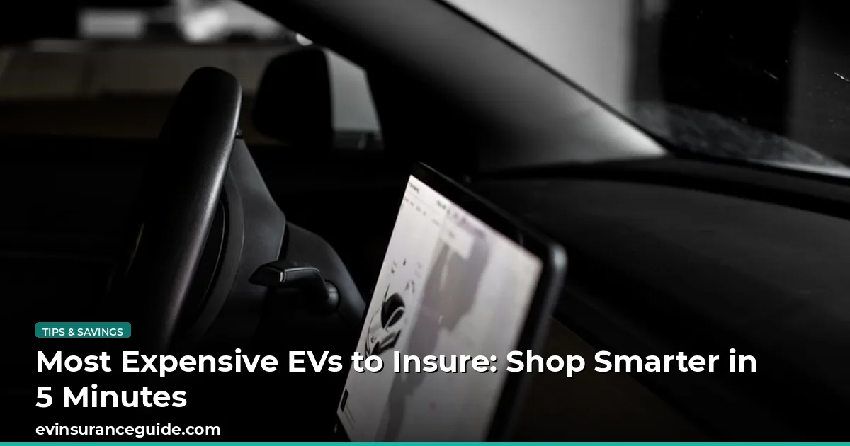 Most Expensive EVs to Insure: Shop Smarter in 5 Minutes